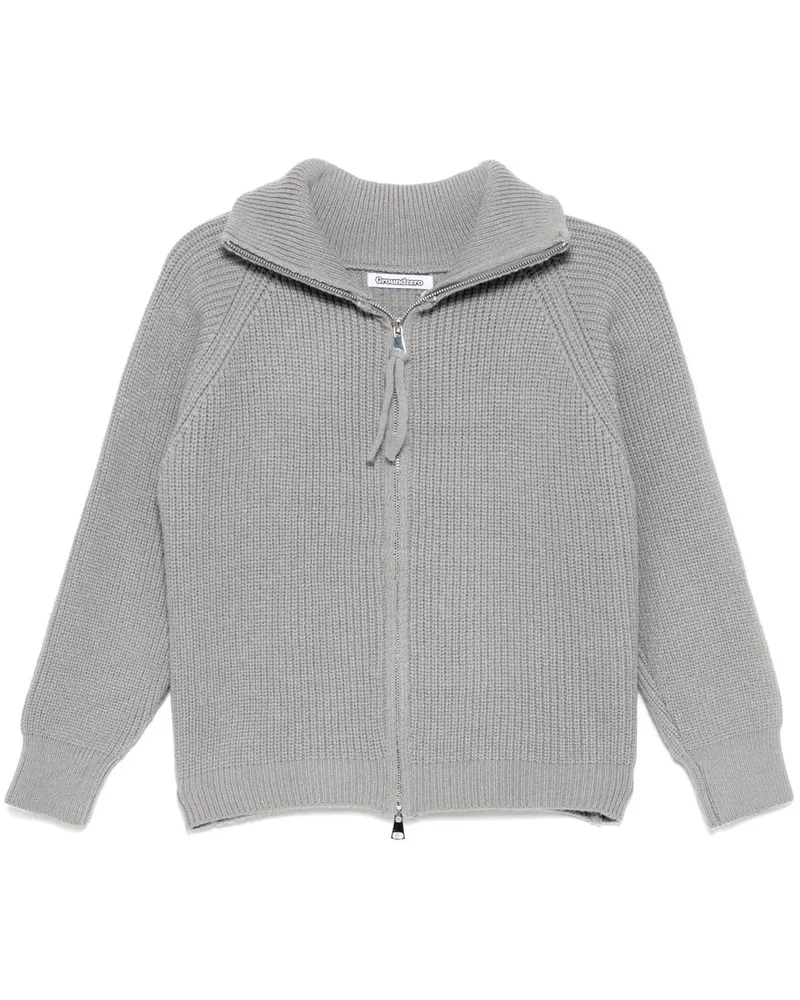 Ground Zero Cardigan mit Reißverschluss - Grau Grau