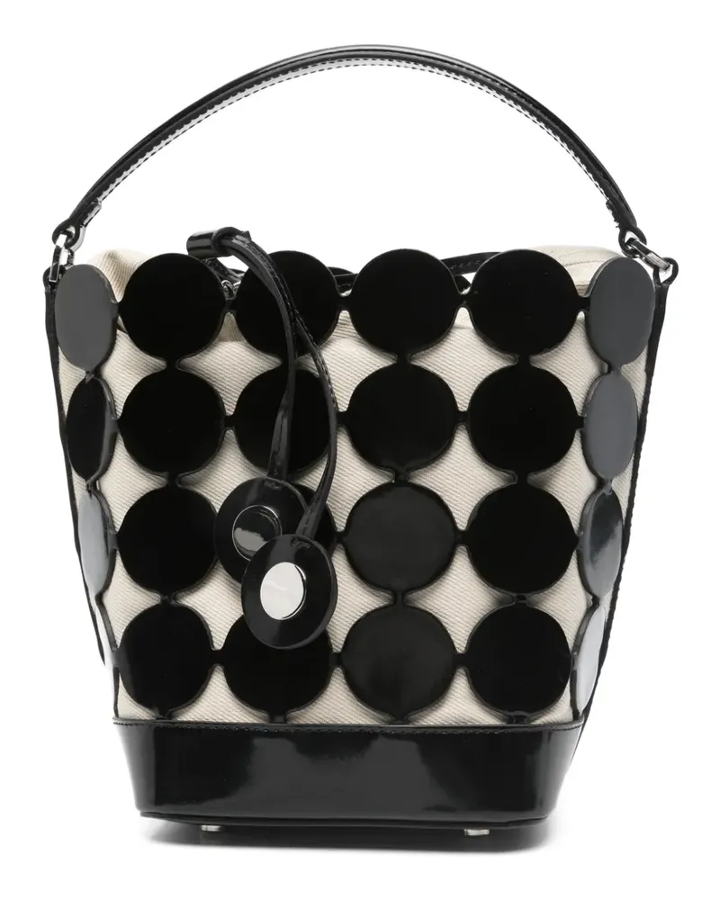 Pierre Hardy disc-embellished bucket bag - Schwarz Schwarz