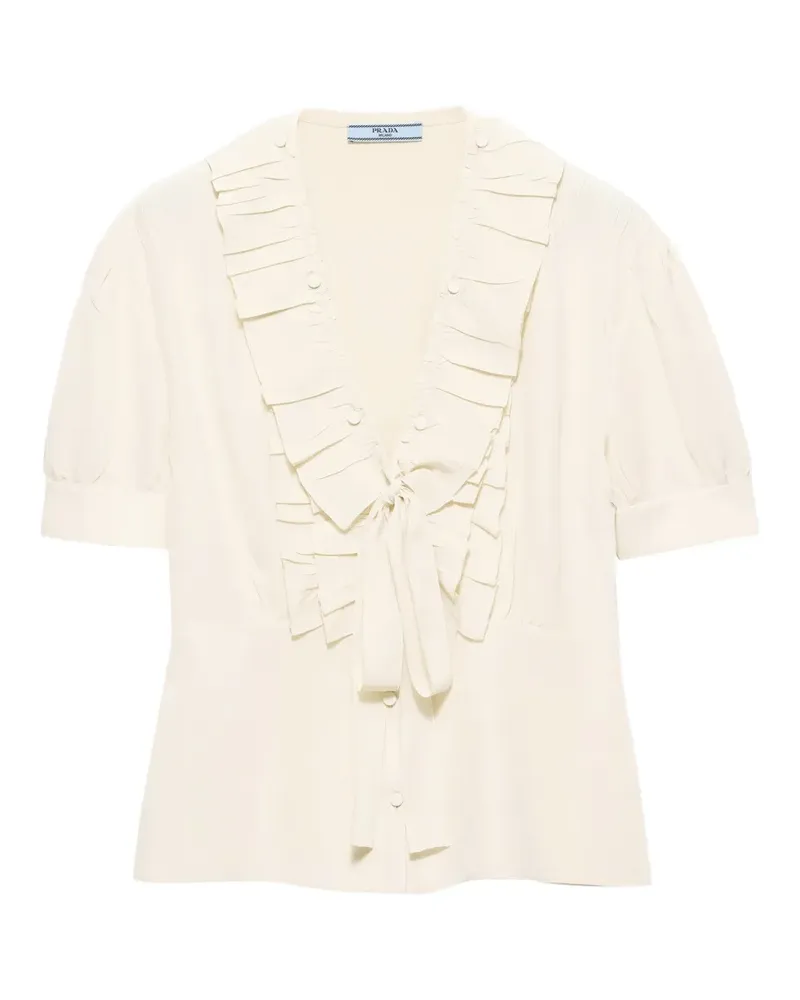 Prada Marocain Hemd - Nude Nude