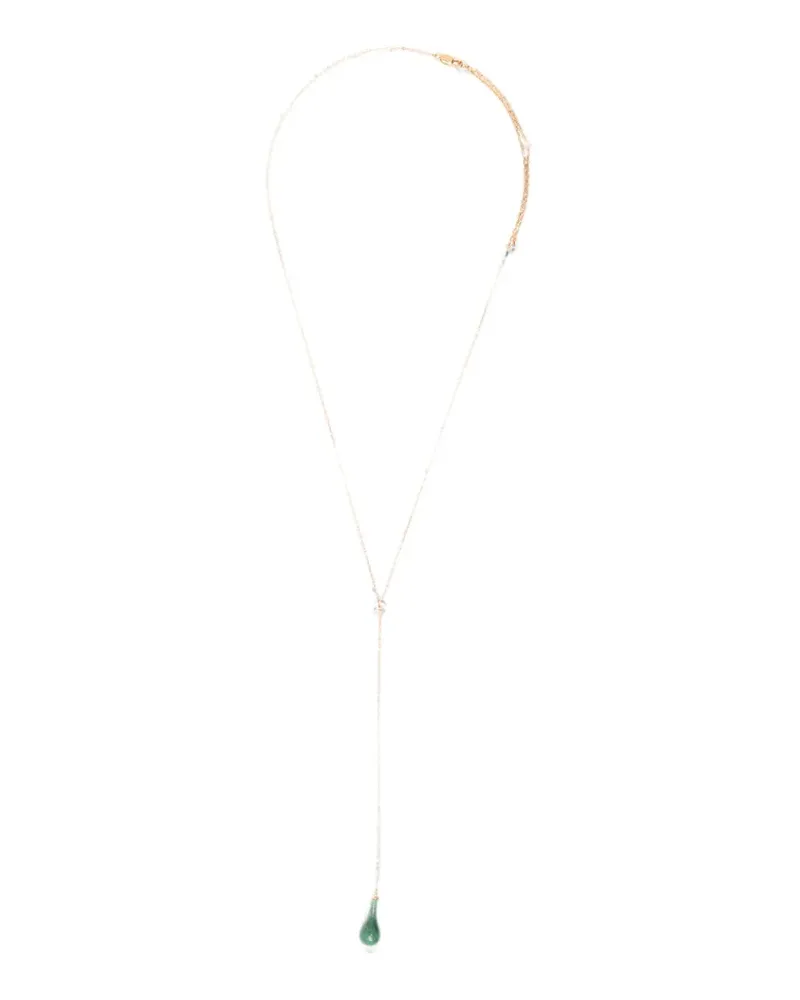 Totême drop-pendant necklace - Gold Gold