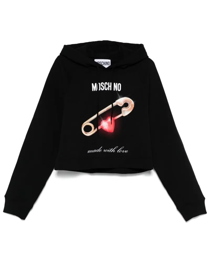 Moschino Hoodie mit Logo-Print - Schwarz Schwarz