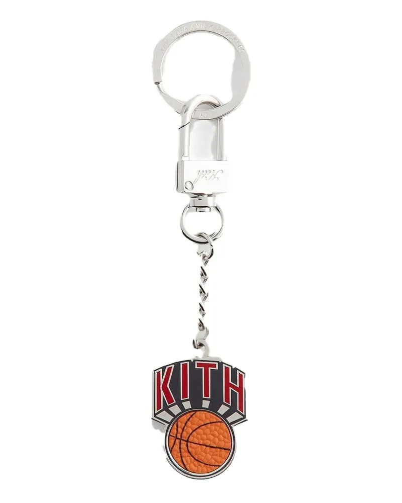 KITH logo-print keychain - Silber Silber