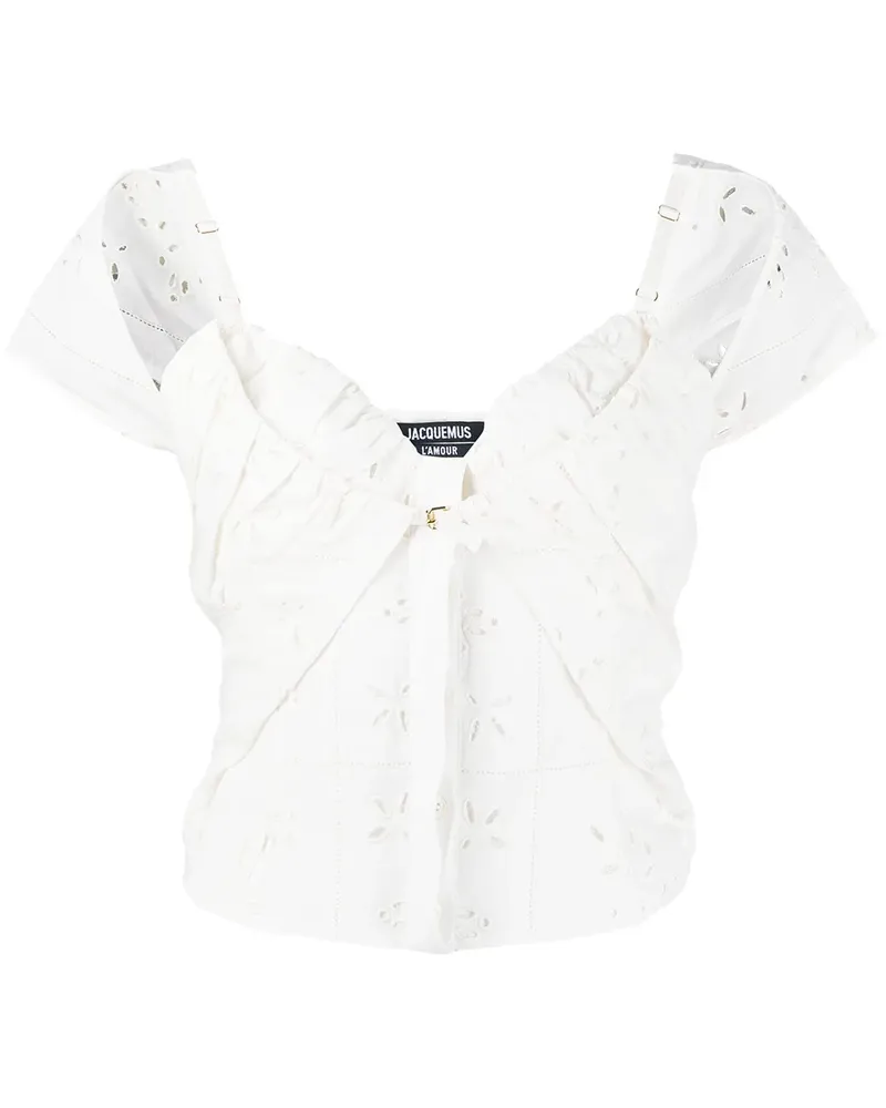 Jacquemus Le Tovallo Bluse - Weiß Weiß