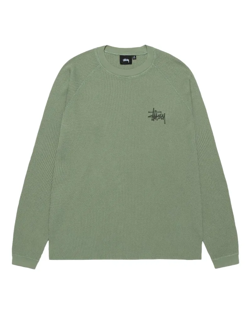 Stüssy Basic Thermal Sweatshirt - Grün Grün