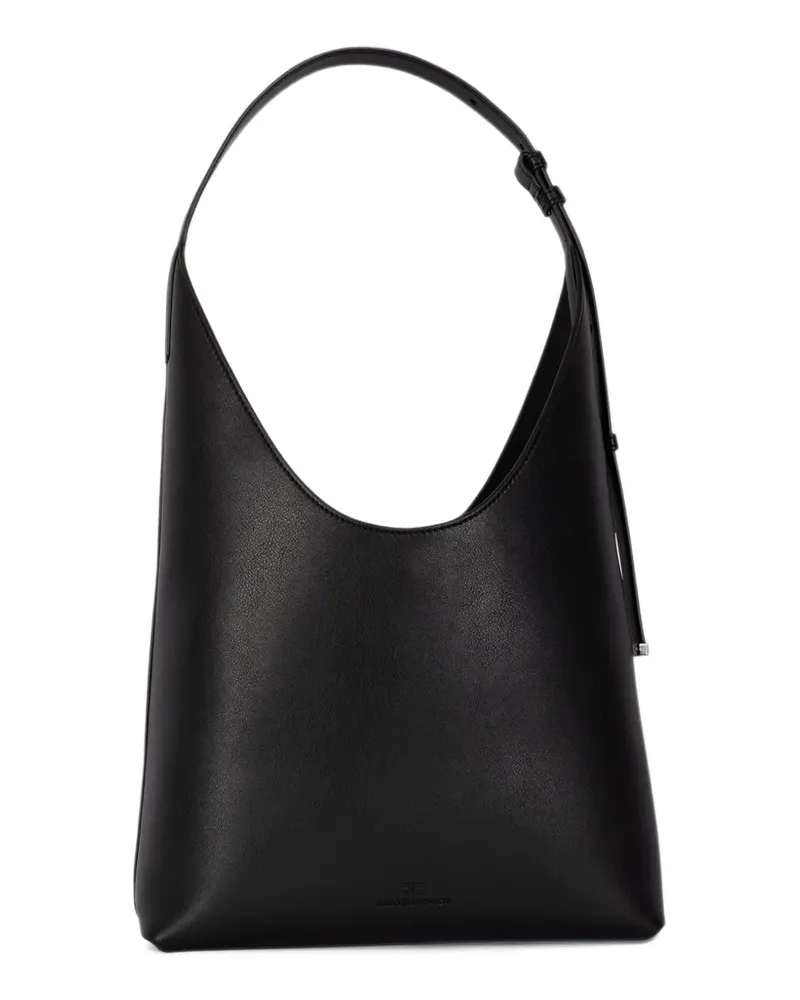 Elisabetta Franchi logo-plaque tote bag - Schwarz Schwarz