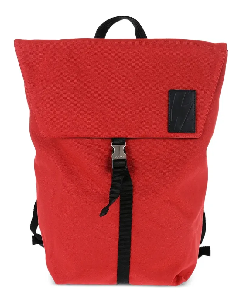 Neil Barrett City Rucksack mit Klappe - Rot Rot