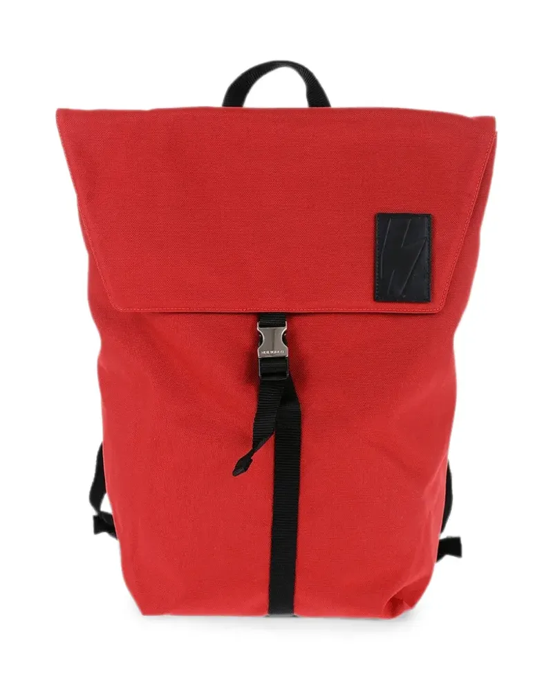 Neil Barrett City Flap backpack - Rot Rot