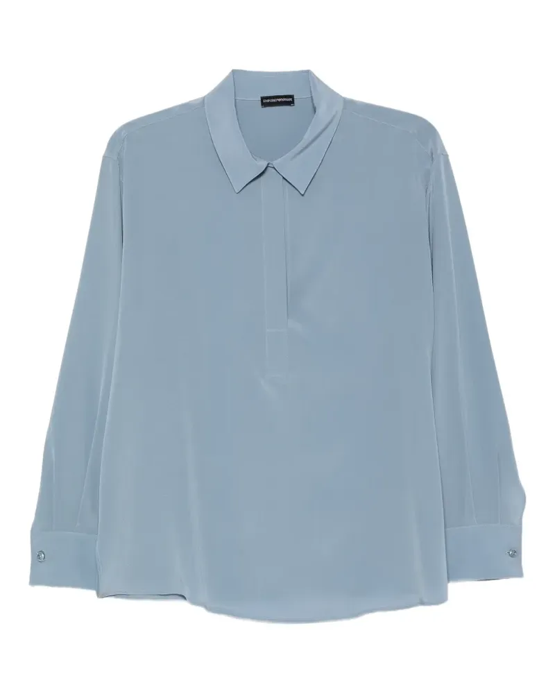 Emporio Armani Bluse aus Seide - Blau Blau