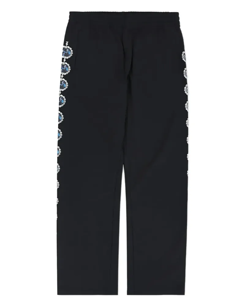 PLEASURES x Richard Bernstein Mythic Hope track pants - Schwarz Schwarz
