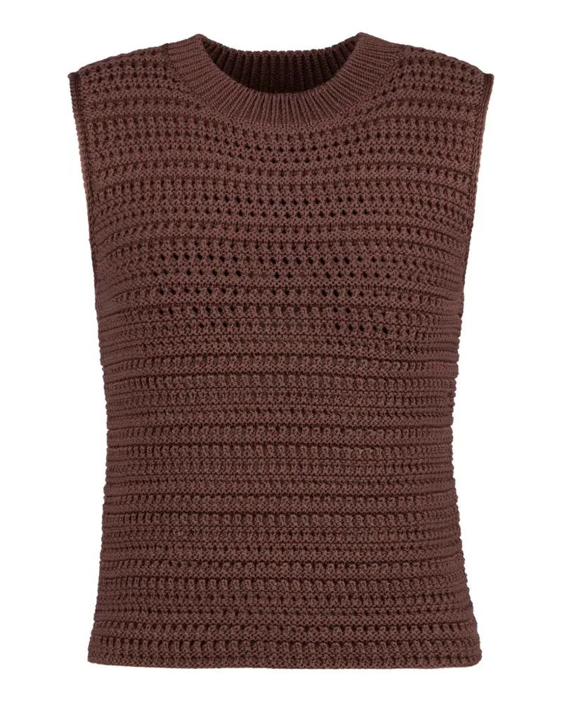 TOD'S Oberteil aus Häkelstrick - Braun Braun