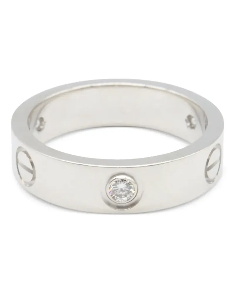 Cartier 2010s Love Ring mit Diamant - Silber Silber