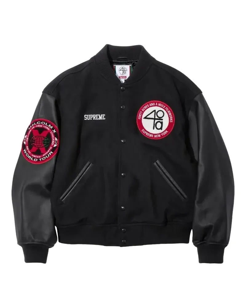 Supreme Being 40 Acres Malcolm bomber jacket - Schwarz Schwarz