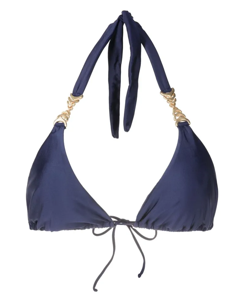 Lenny Niemeyer Triangel-Bikinioberteil mit elastischem Bund - Blau Blau