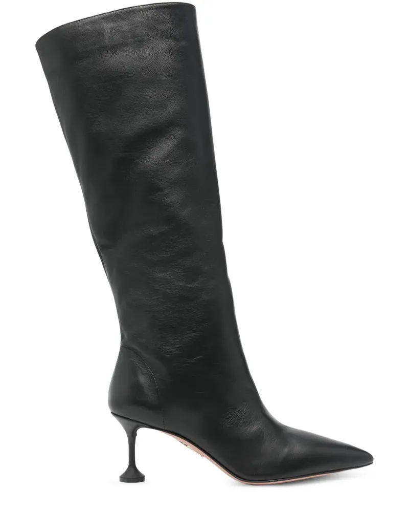 Aquazzura Lyla Stiefel mit spitzer Kappe 60mm - Schwarz Schwarz