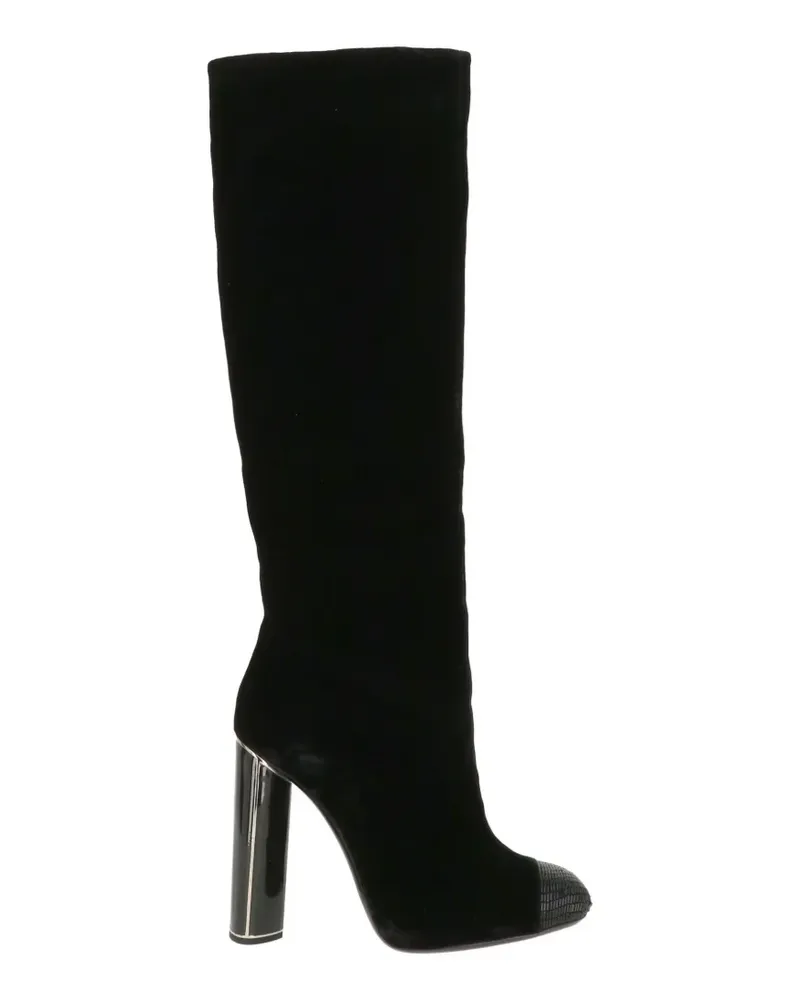 Tom Ford textured-cap knee-high boots - Schwarz Schwarz