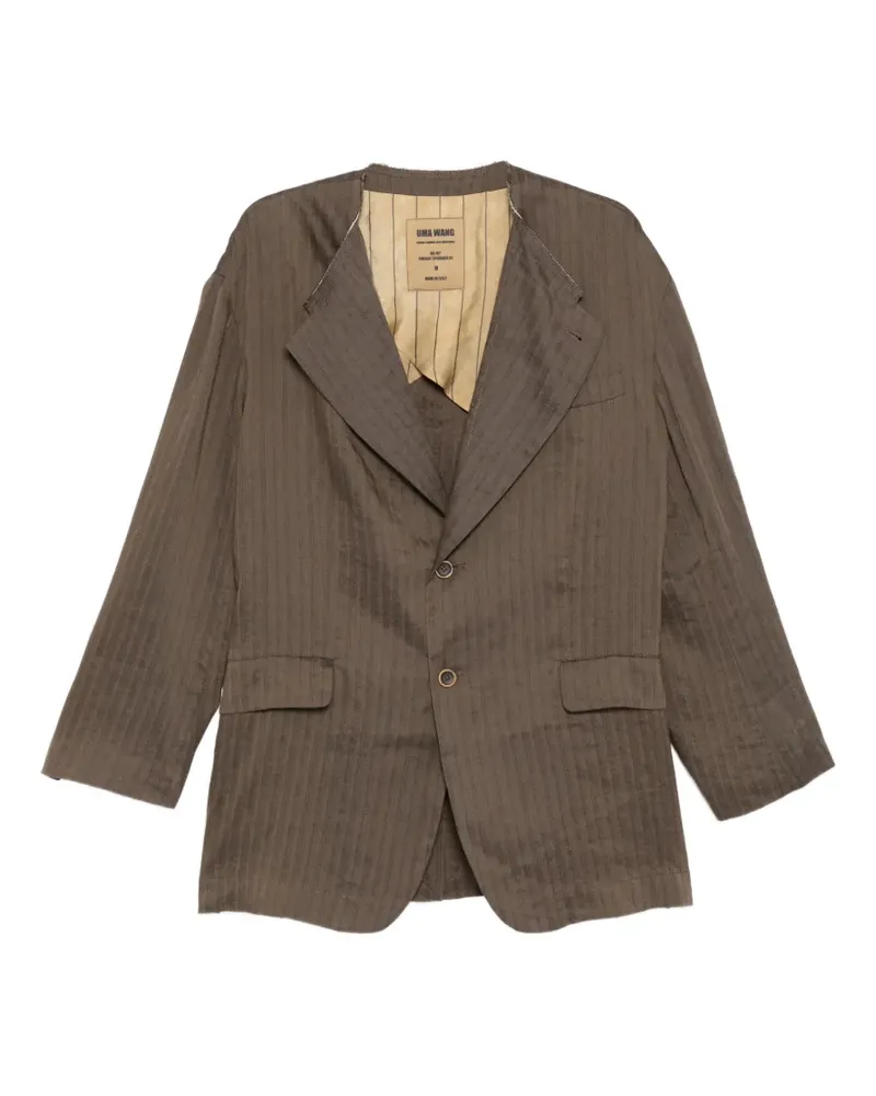 Uma Wang jui single-breasted blazer - Braun Braun