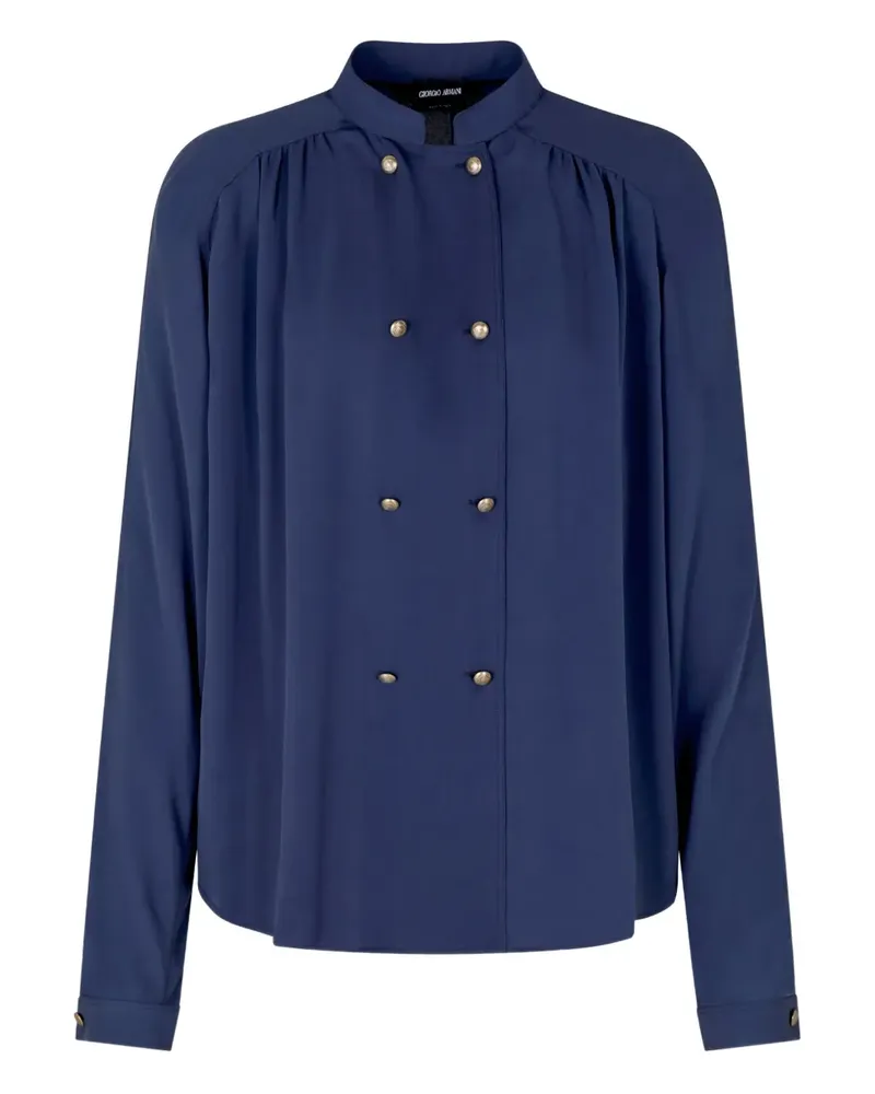 Giorgio Armani silk shirt - Blau Blau