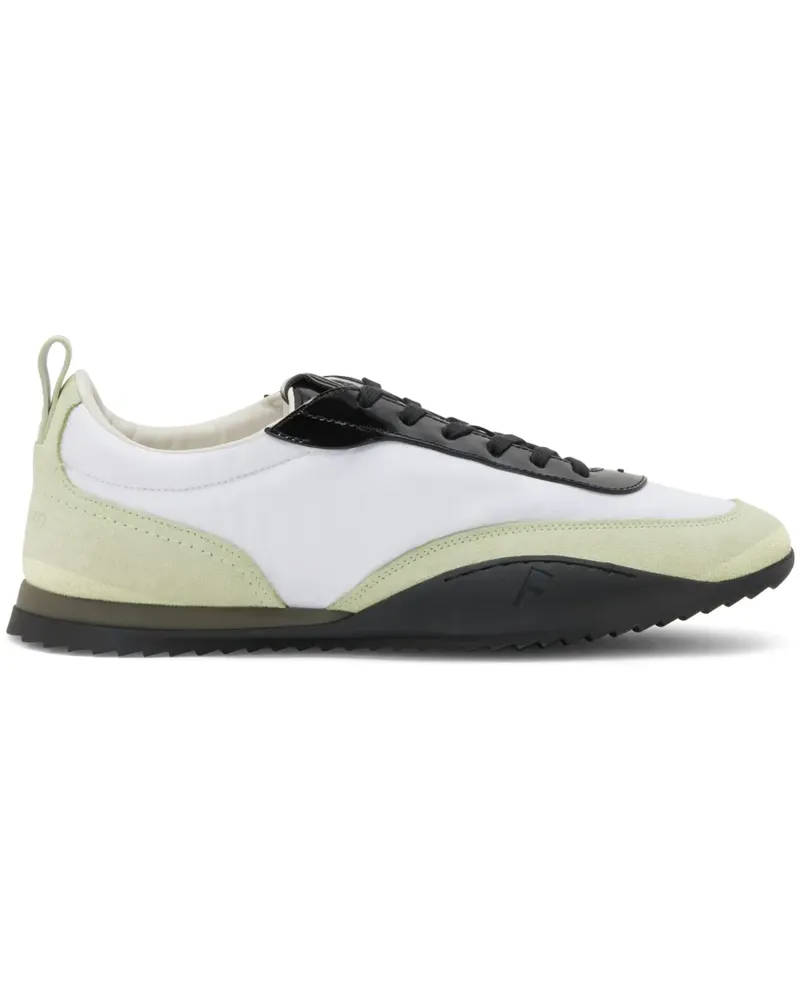 Ferragamo Detroit 1 Sneakers mit Wildlederbesatz - Grün Grün