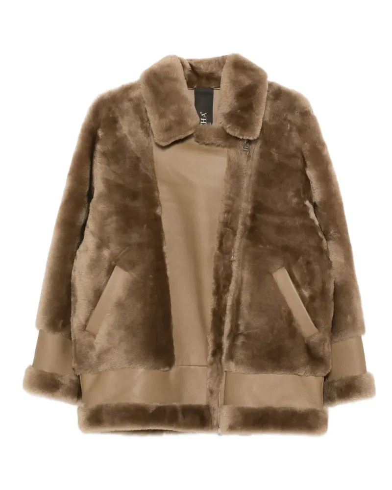 BLANCHA Jacke aus Faux Shearling - Braun Braun