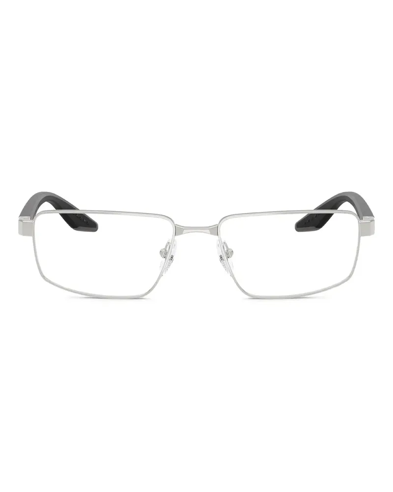 Prada Brille mit eckigem Gestell - Silber Silber