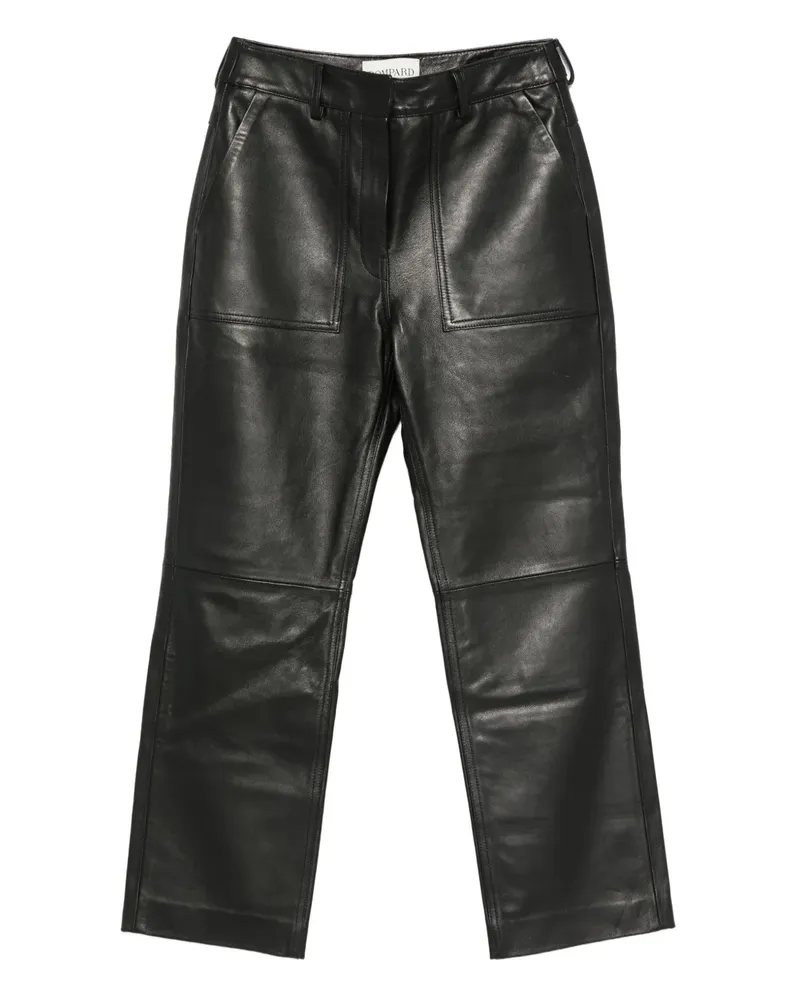 Eric Bompard Lederhose mit aufgesetzter Tasche - Schwarz Schwarz