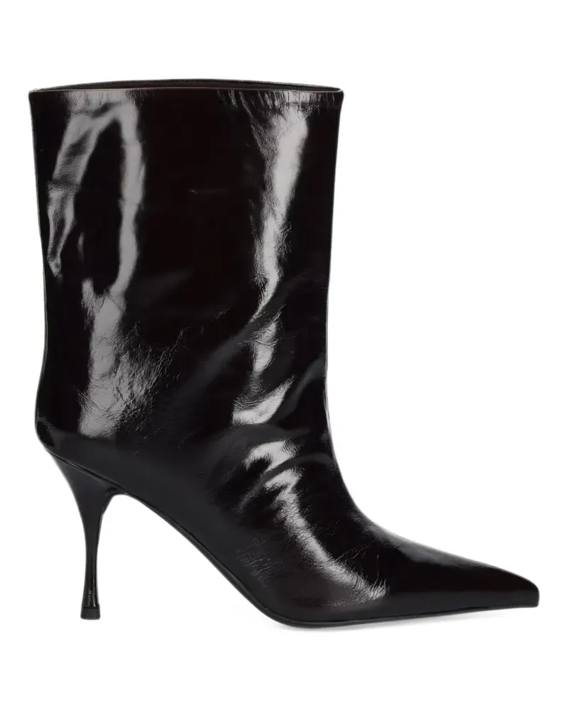Jeffrey Campbell patent-finish pointed-toe ankle boots - Braun Braun