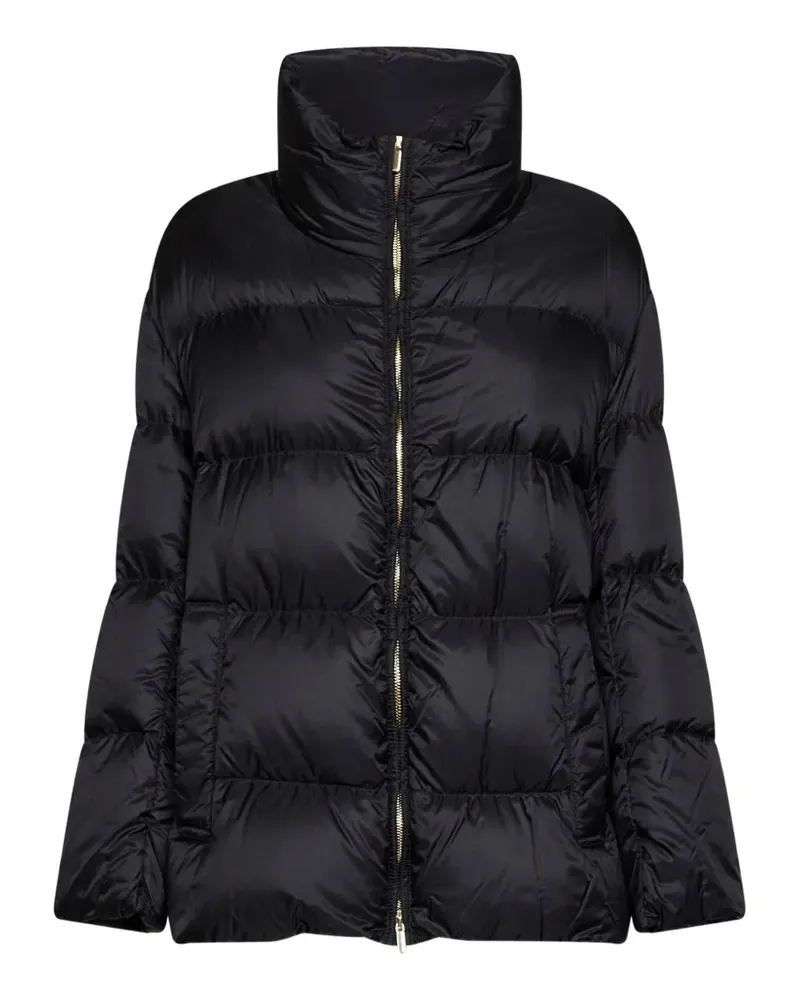 Max Mara Geräumige Steppjacke aus wasserabweisendem Leinwandgewebe - Schwarz Schwarz