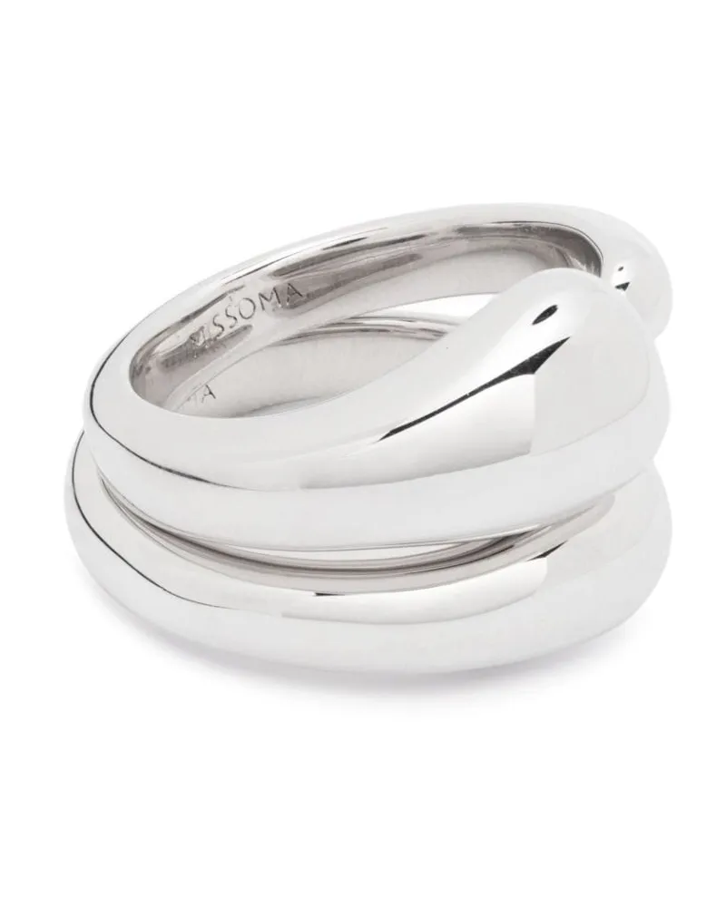 Missoma Stapelringe aus poliertem Finish - Silber Silber