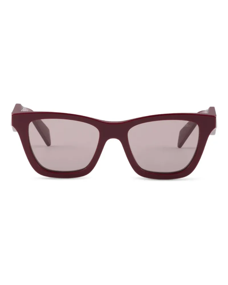 Prada Sonnenbrille mit Logo - Rot Rot