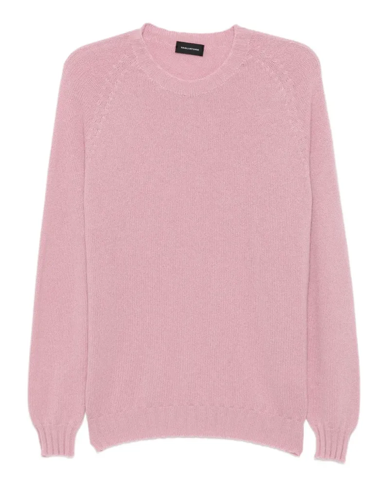 Tagliatore Kaschmirpullover mit Raglanärmeln - Rosa Rosa
