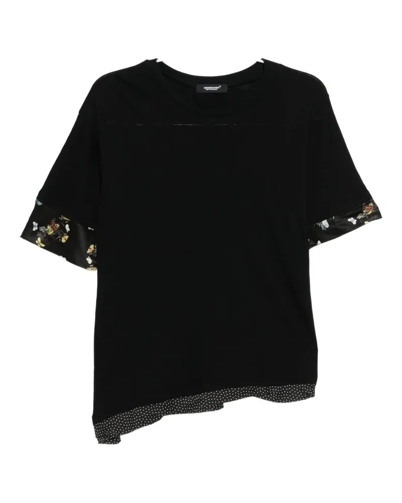 Undercover cotton layered T-shirt - Schwarz Schwarz