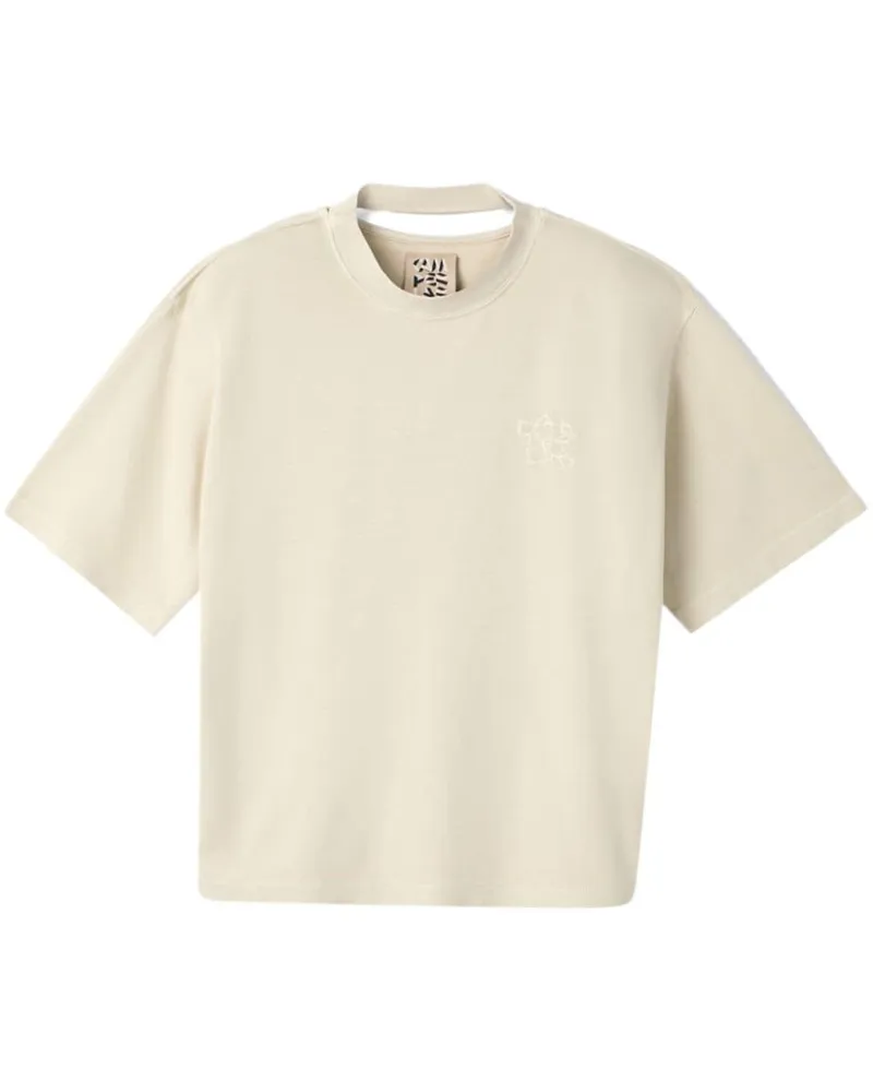 Camper T-Shirt mit Logo-Stickerei - Nude Nude