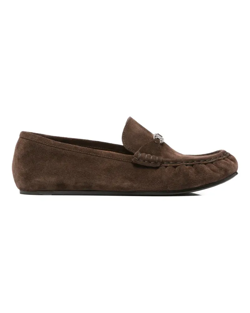 Casadei C-Chain suede loafers - Braun Braun