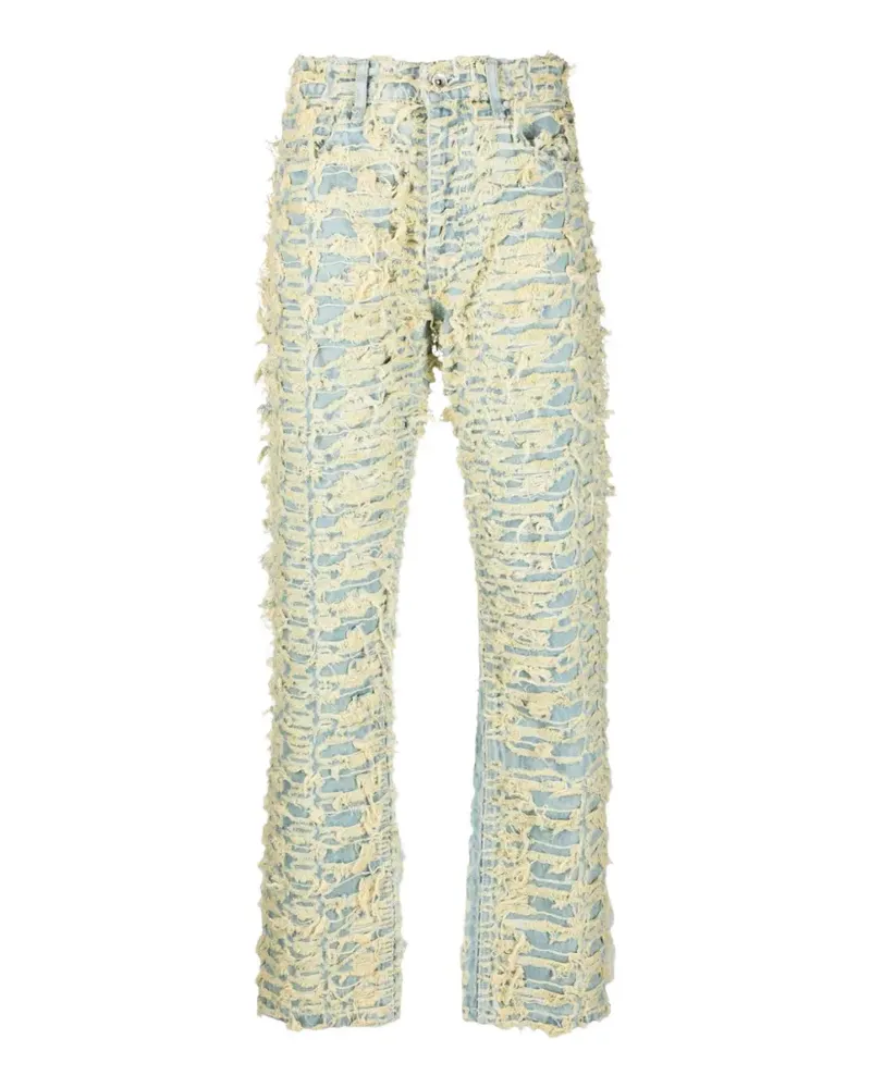 WHO DECIDES WAR Jeans im Distressed-Look - Gelb Gelb