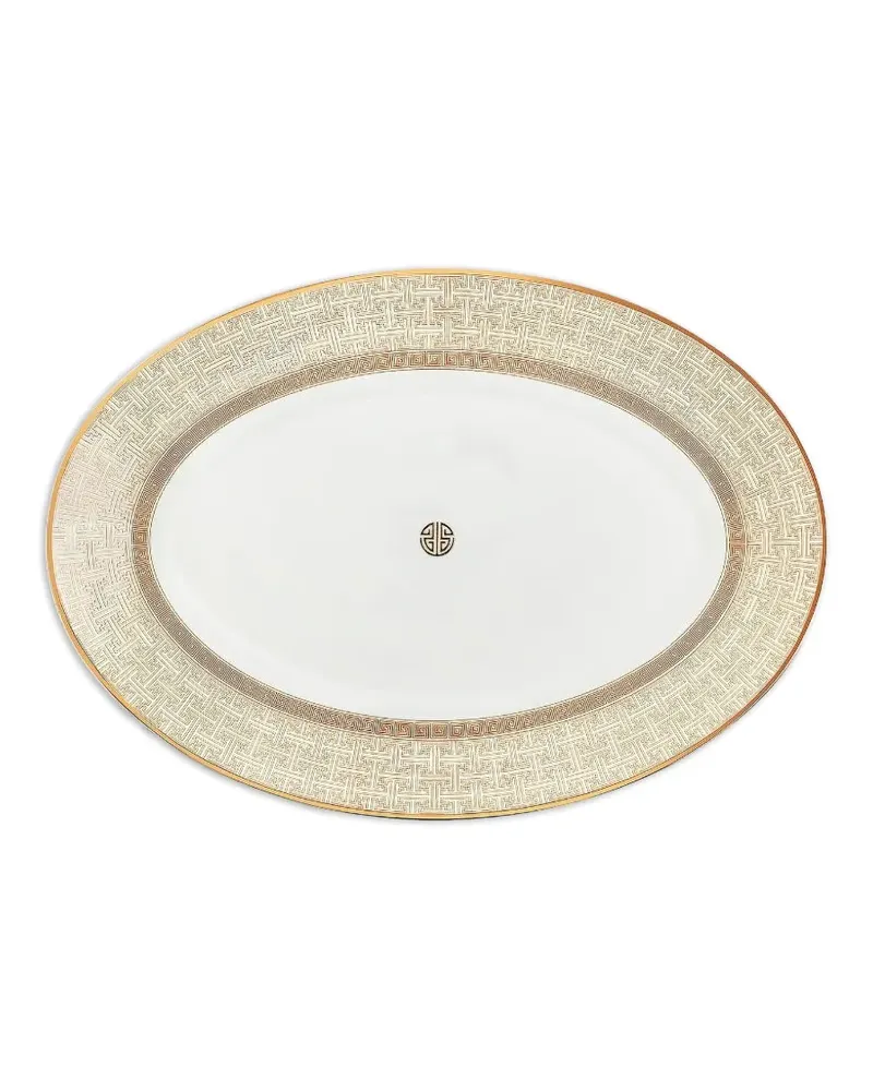 Shanghai Tang Ovaler Tang Shou Teller - Weiß Weiß