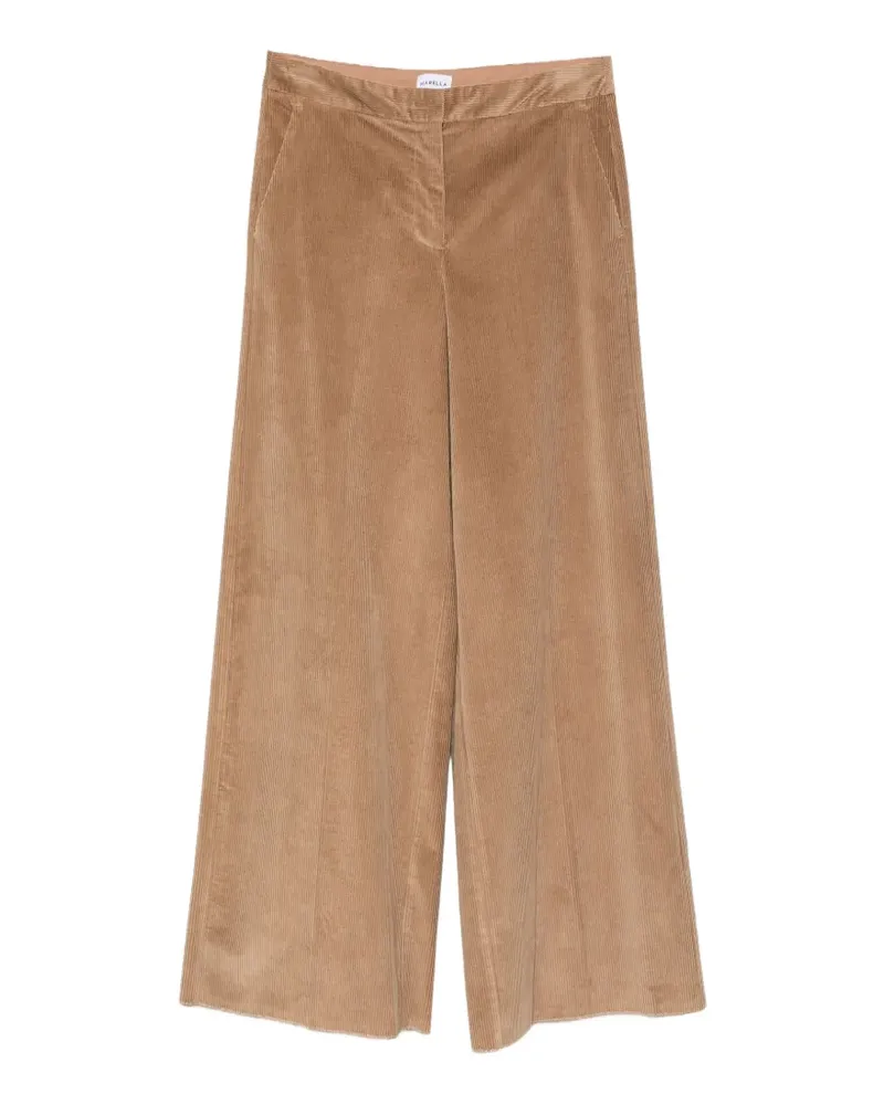 MARELLA corduroy palazzo pants - Nude Nude