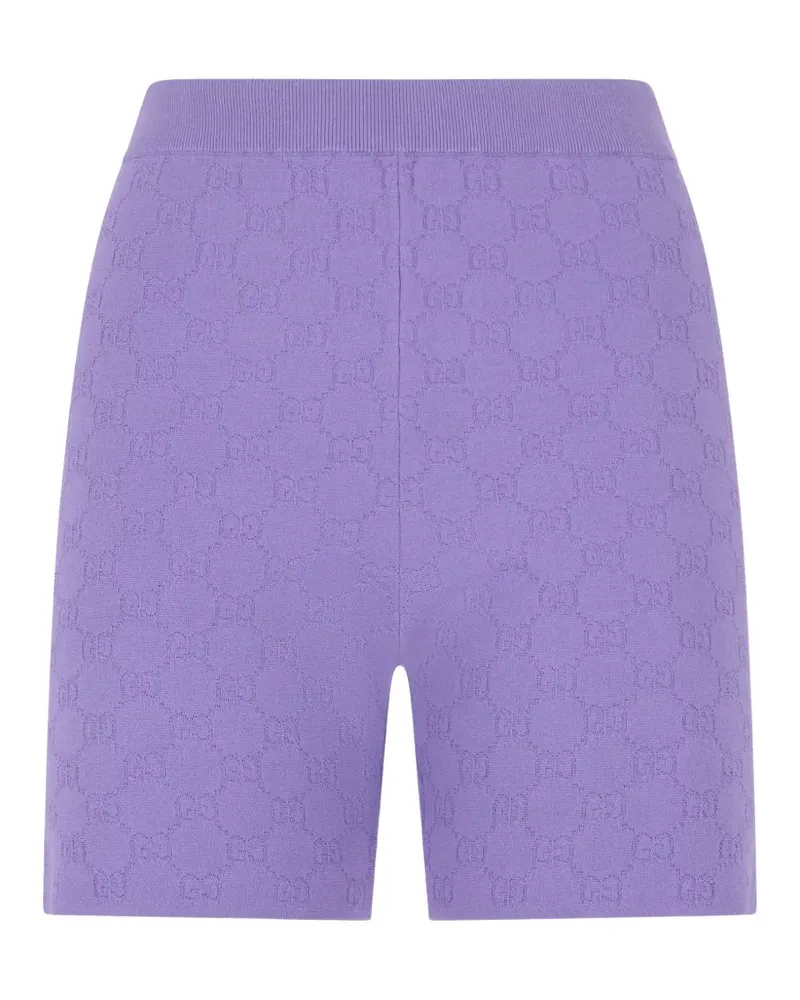 Gucci Elastische Jacquard-Shorts - Violett Violett