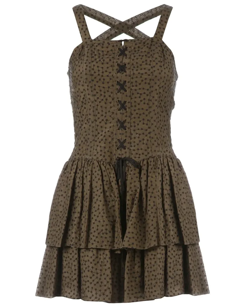 Edun pleated dress - DARK KHAKI Dark