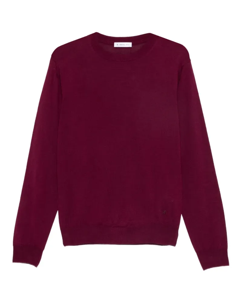 Manuel Ritz Pullover mit Rundhalsausschnitt - Rot Rot