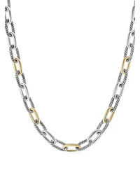 David Yurman 18kt Madison Gelbgoldarmband 11mm Silber