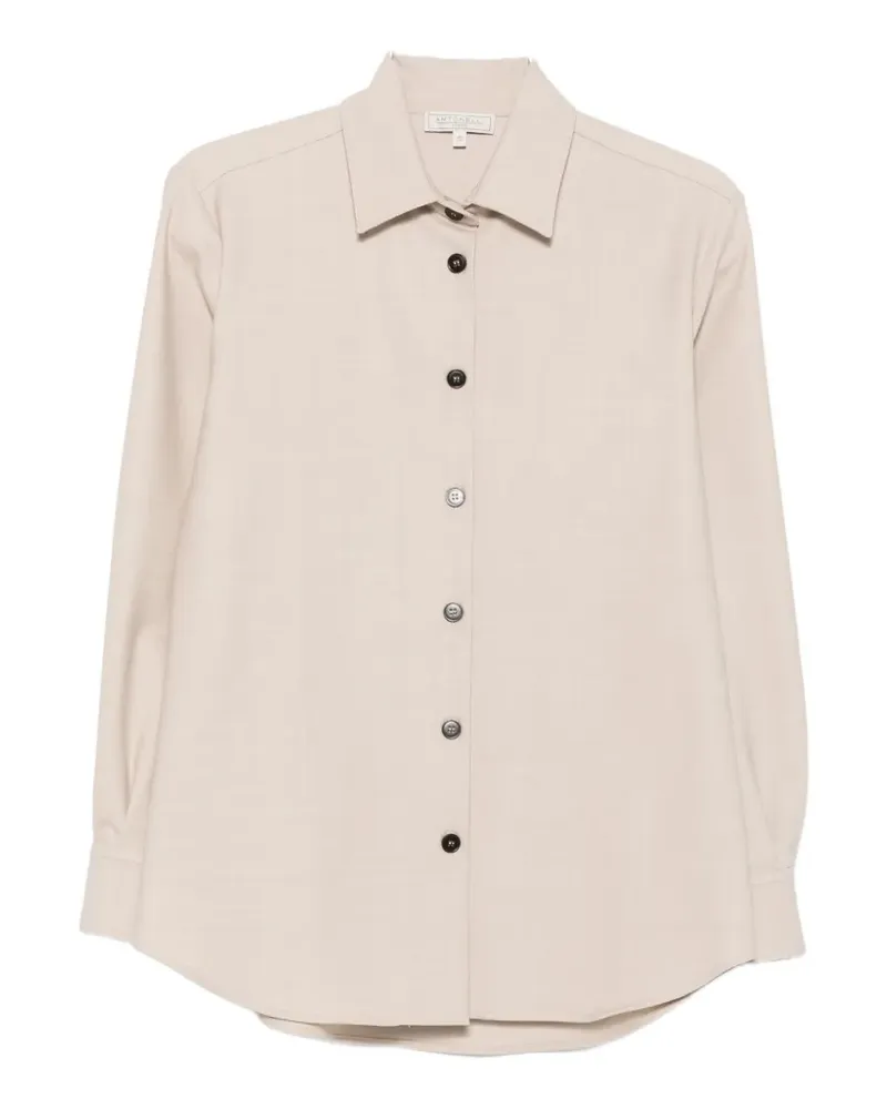Antonelli Firenze Campari button-fastening long-sleeve shirt - Nude Nude