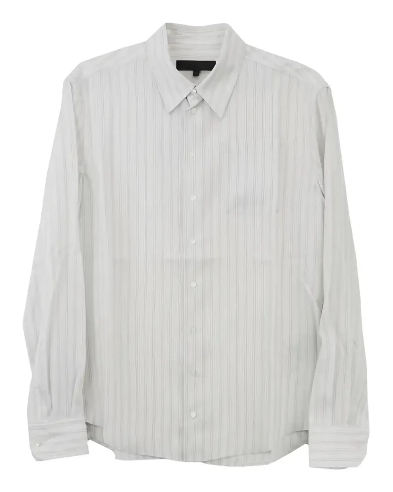 Omar Afridi striped long-sleeve shirt - Weiß Weiß