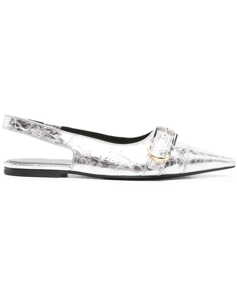 Givenchy Voyou Slingback-Ballerinas - Silber Silber