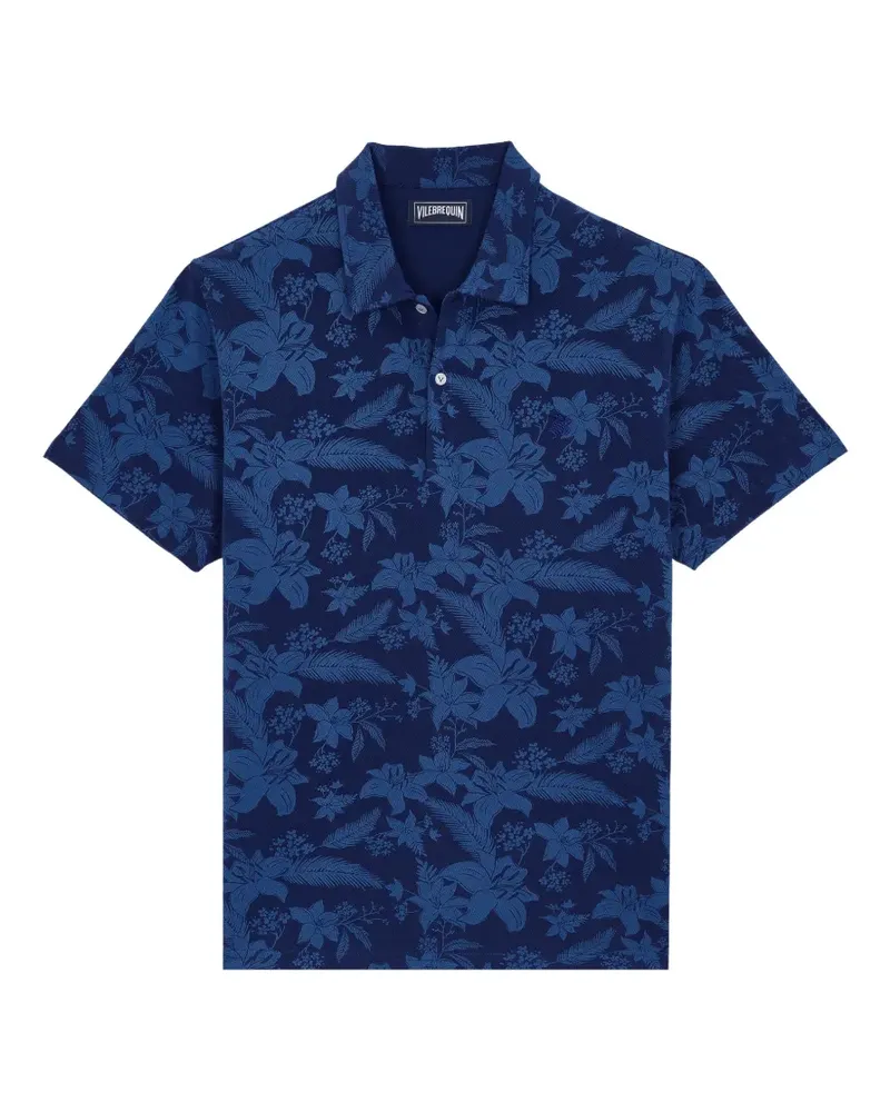Vilebrequin floral-print polo shirt - Blau Blau