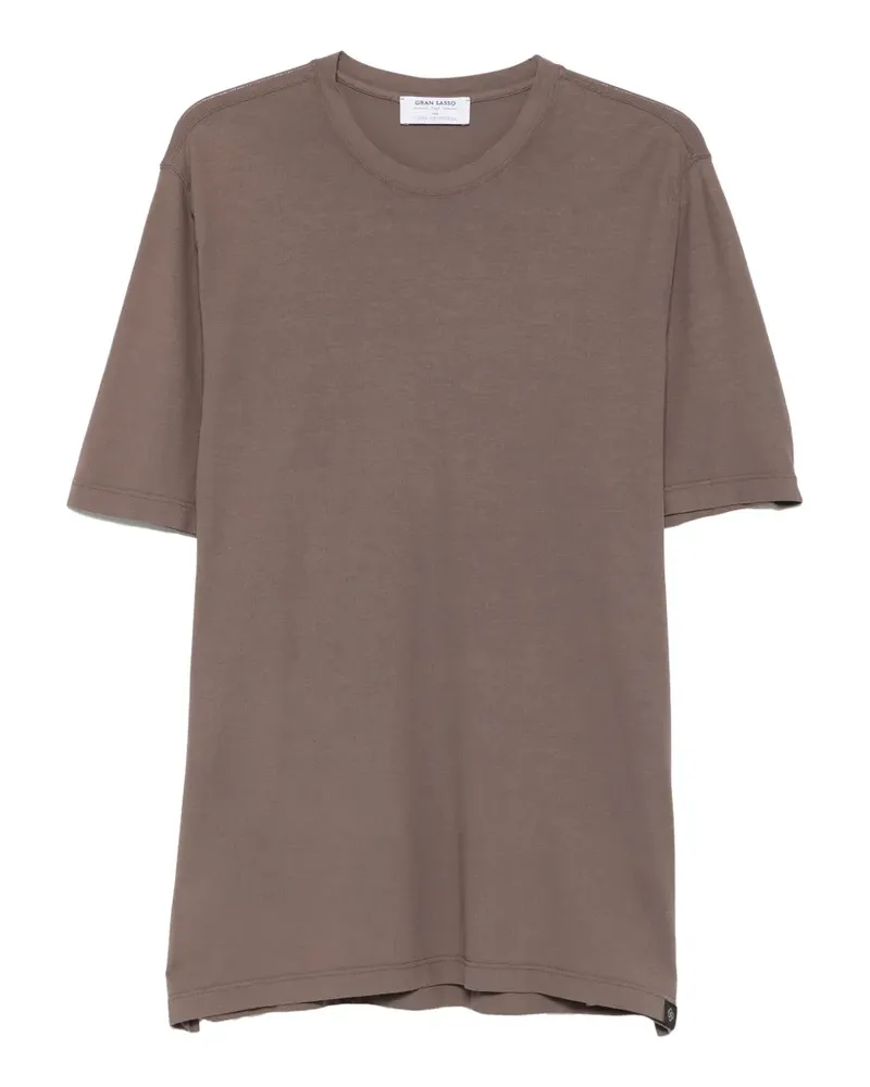 Gran Sasso crew-neck T-shirt - Braun Braun