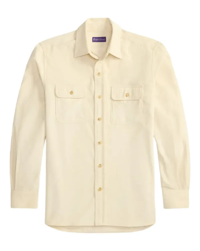 Ralph Lauren Hemd aus Cord - Nude Nude