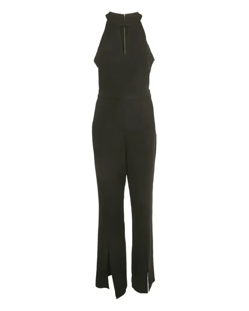 Karl Lagerfeld Krepp-Jumpsuit - Schwarz Schwarz