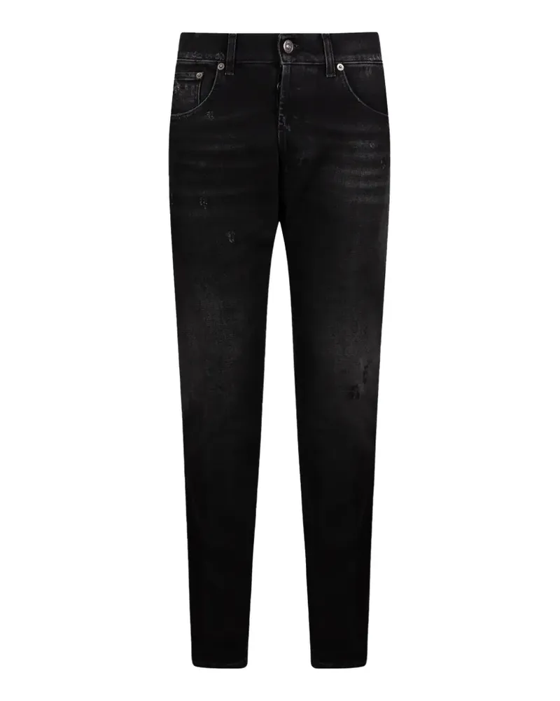 Dondup Ausgeblichene Jeans im Distressed-Look - Schwarz Schwarz