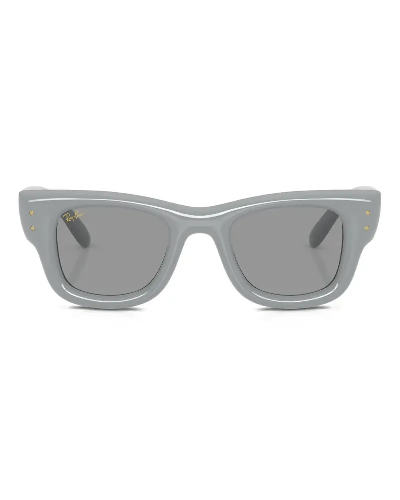 Ray Ban x Asap Rocky Wayfarer Puffer Sonnenbrille mit eckigem Gestell - Grau Grau