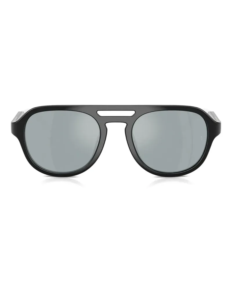 Oliver Peoples Sonnenbrille mit Metallgestell - Schwarz Schwarz